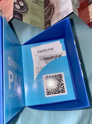 Swatch x Omega Moonphase Blu