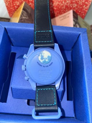 Swatch x Omega Moonphase Blu