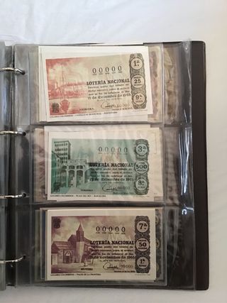 Décimos de lotería nacional