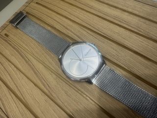 Reloj Calvin Klein Plata Malla Acero