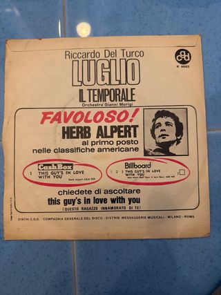 Vinile Riccardo Del Turco - Luglio