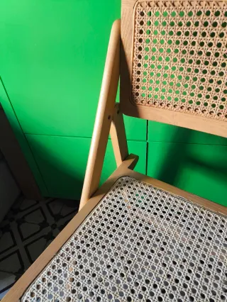 Silla plegable Zara Home rejilla madera