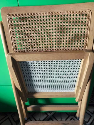 Silla plegable Zara Home rejilla madera