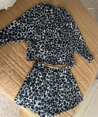 Conjunto estampado leopardo