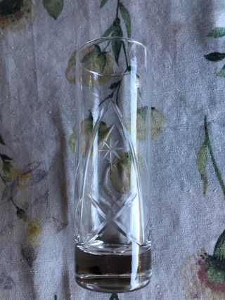 Set 4 Bicchieri Vetro Decorati