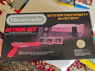 Nintendo NES Action Set Completa + 8 Juegos