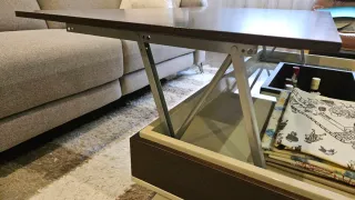 Mesa de centro elevable