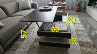 Mesa de centro elevable