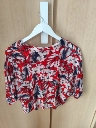 Camisa Hawaiana Nudo Estampado floral