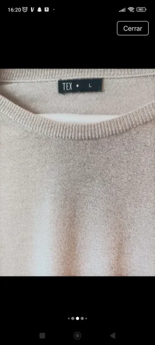 Jersey TEX Metalizado Dorado Talla L