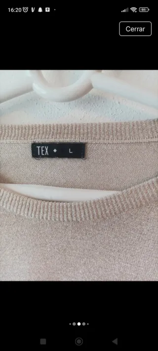 Jersey TEX Metalizado Dorado Talla L