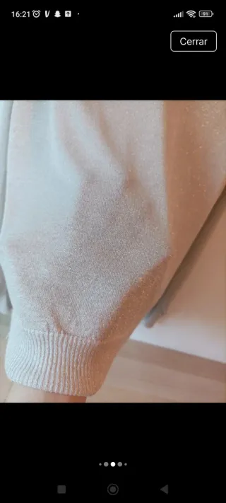 Jersey TEX Metalizado Dorado Talla L