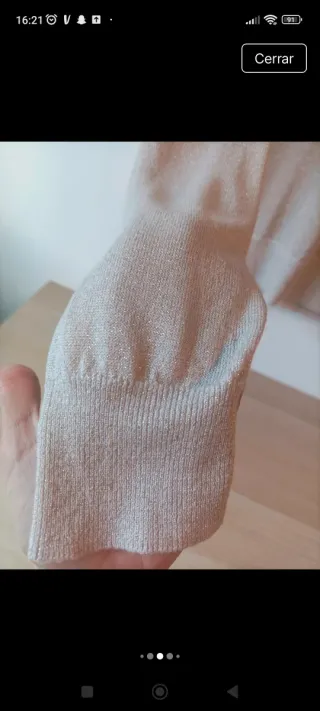 Jersey TEX Metalizado Dorado Talla L