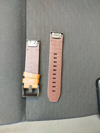 Correa Garmin 22mm Cuero Marrón