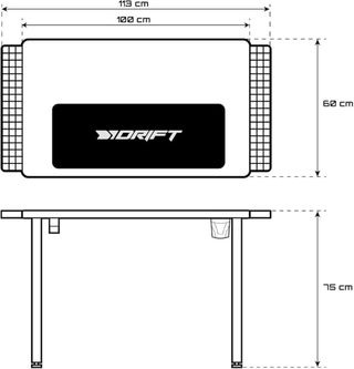 Mesa Gaming Drift 100cm