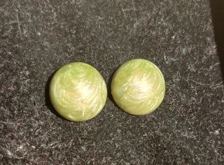 Orecchini vintage oro e verdi