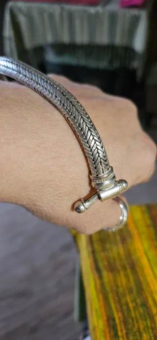 Bracciale snake in argento