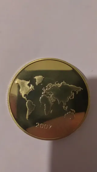 Moneda 24k Coliseo Romano