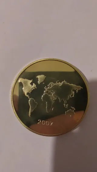 Moneda 24k Coliseo Romano