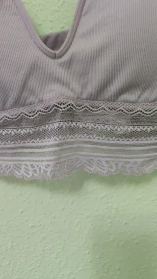 Bralette encaje sin costuras Oysho