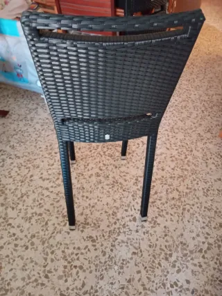 2 Taburetes Terraza Bar Negro.