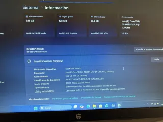 Portatil hp intel i3-1005G1 12gb ram