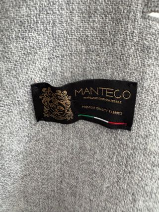 Abrigo lana largo gris de Zara