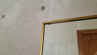 Coppia Specchi da Parete Verticali con Cornice Oro