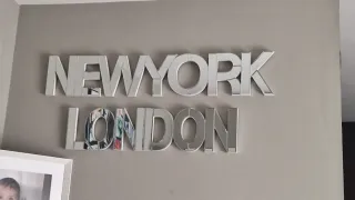 Decoración letras New York y London