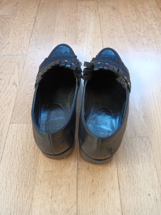 Zapatos estilo Castellanos piel Negros mujer