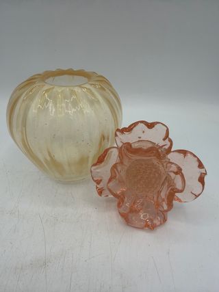 Bottiglia Murano Fiore Rosa