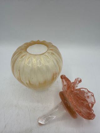 Bottiglia Murano Fiore Rosa