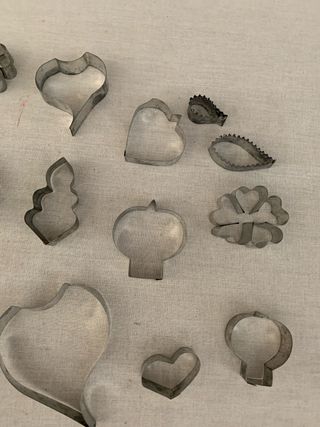 Moldes Galletas Metal Flores Corazón Pájaro