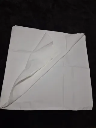 2 Fundas de cojín blancas