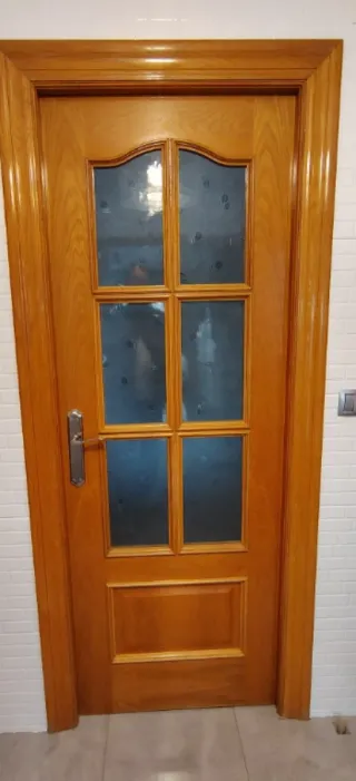 Puerta maciza roble 72cm