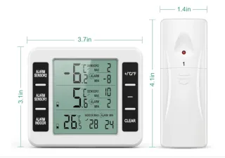 Termómetro digital con 2 sensores
