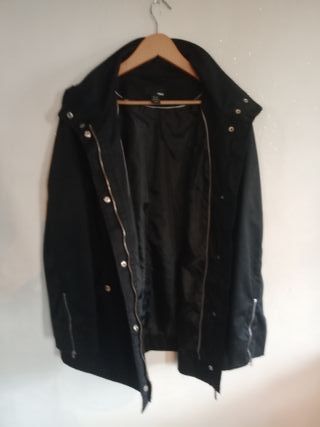 Chaqueta H&M estilo gabardina negra