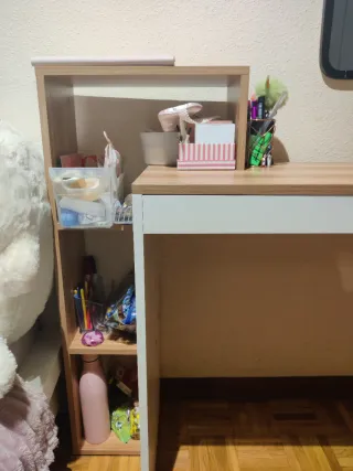 Escritorio SogesHome Teca y Blanco