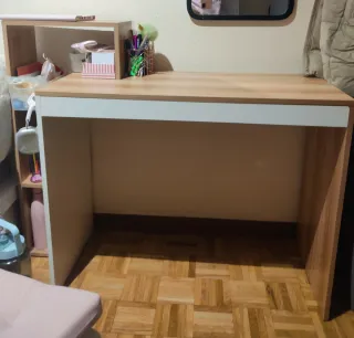 Escritorio SogesHome Teca y Blanco