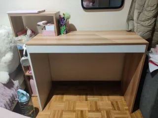 Escritorio SogesHome Teca y Blanco