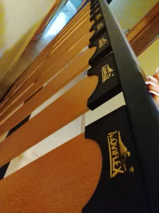 Somier metálico con lamas de madera