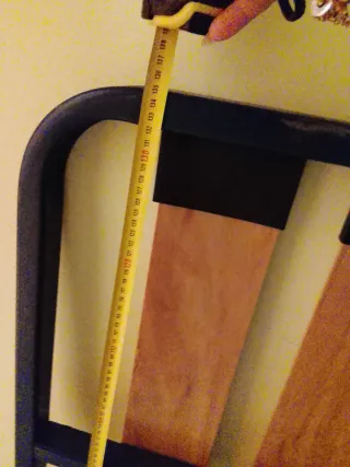 Somier metálico con lamas de madera