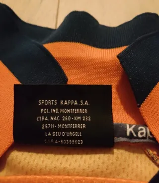 Camiseta Oporto Kappa 90s Naranja y Azul