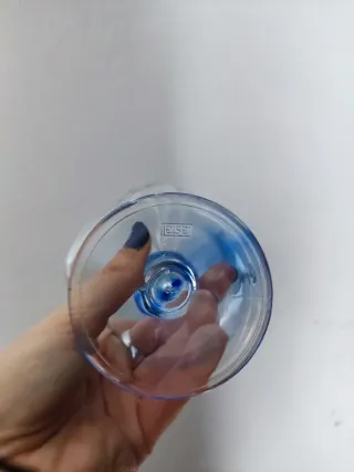 Taça de sobremesa floral azul degradê da Rastal