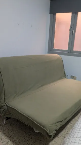 Sofá Cama Ikea Verde Tela