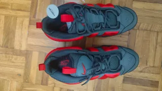 Nike Air More Uptempo Gris/Rojo
