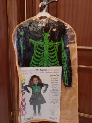 Disfraz Esqueleto Niña Talla 5-6 Años