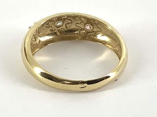 anillo oro 18k con piedra con circonita