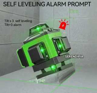 2 NIVELES LASER 4D 16 LÍNEAS TRÍPODE Y ACCESORIOS.