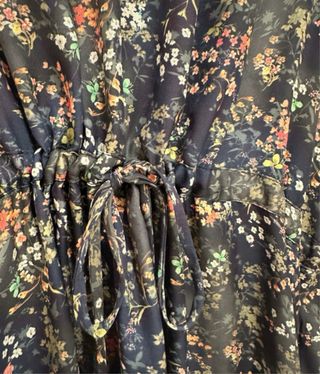 Vestido largo flores Zara T. M nuevo con etiqueta